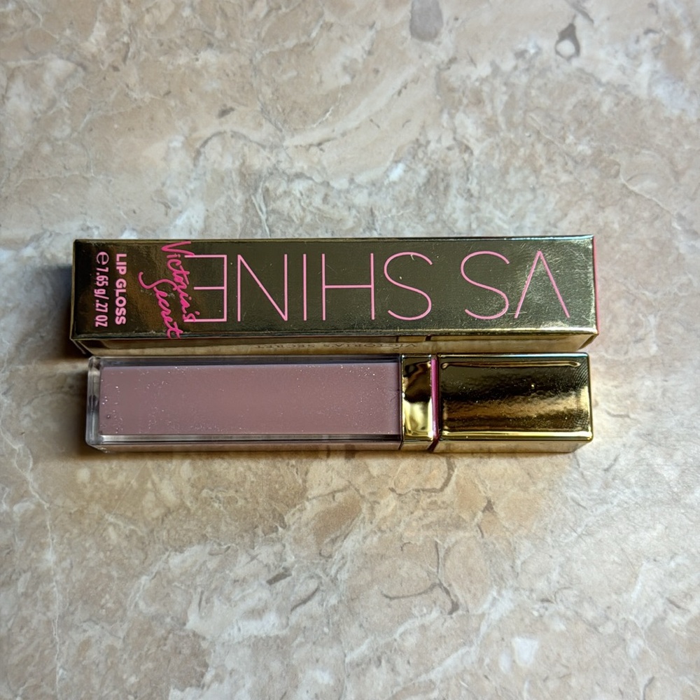 Victoria’s Secret VS Shine Lip Gloss Glow Dusty Mauve Pink New in Box